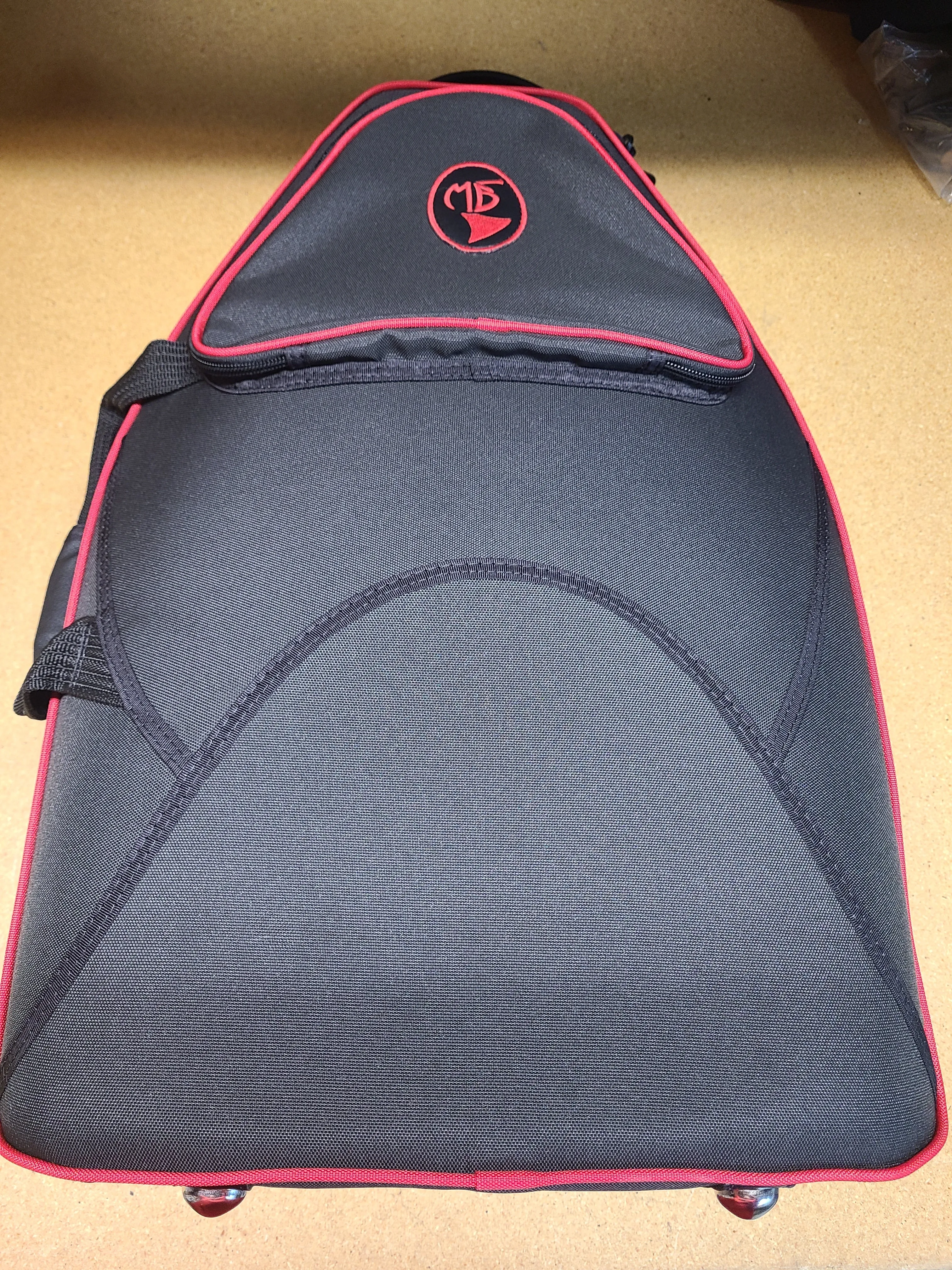 Marcus Bonna French Horn Case- 5XL- Black Nylon w/ Red Trim