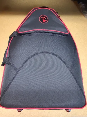 Marcus Bonna French Horn Case- 5XL- Black Nylon w/ Red Trim