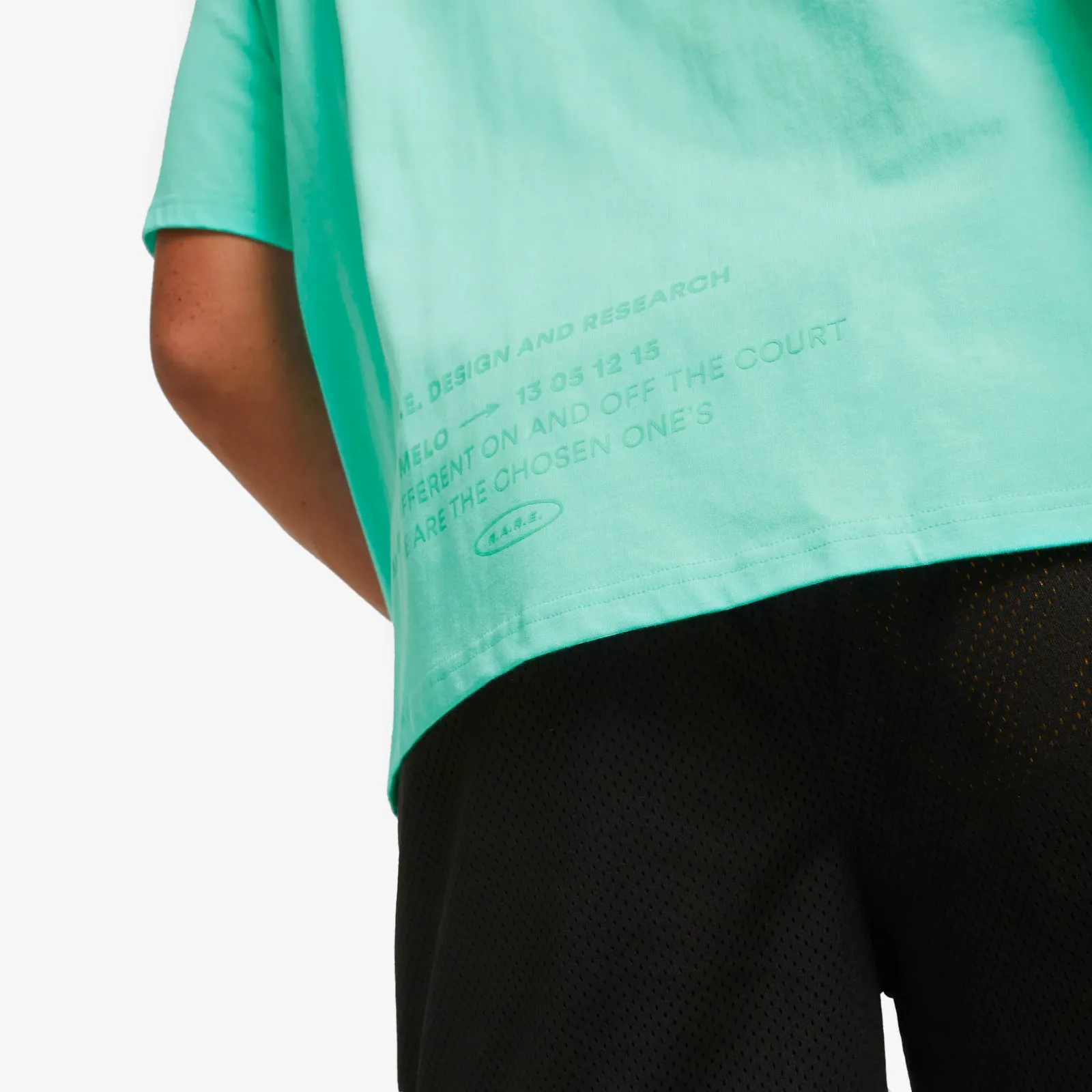 Melo Boxy Tee - Elektro Aqua