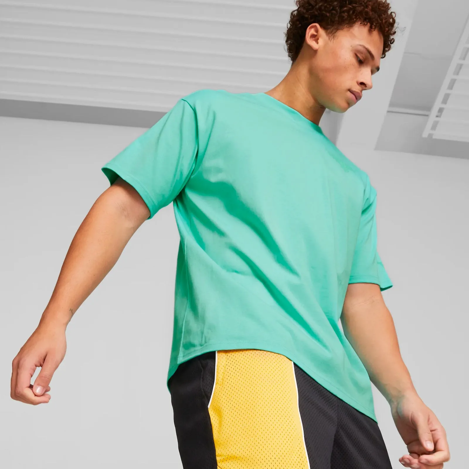 Melo Boxy Tee - Elektro Aqua