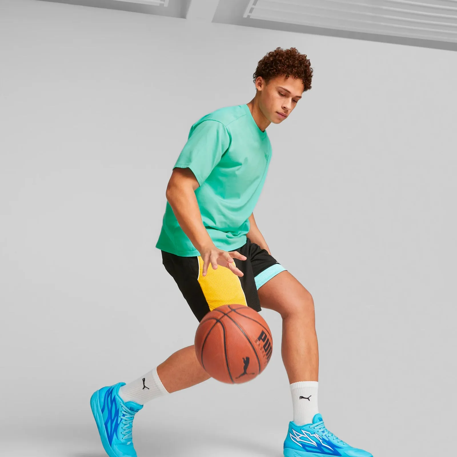 Melo Boxy Tee - Elektro Aqua