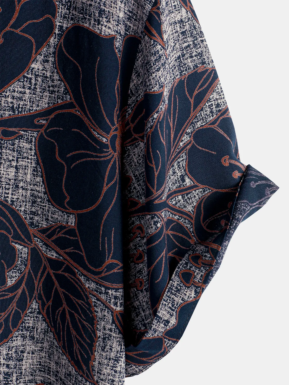 Men's Floral Holiday Casual Short Sleeve Summer Vintage Button Up Shirt