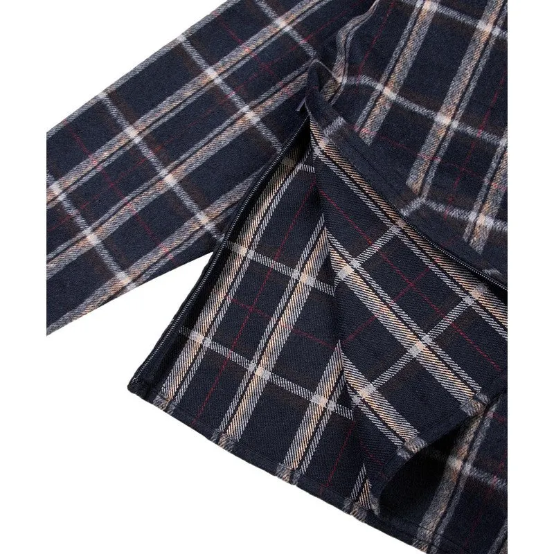 Men's Plaid Brushed Flannel Tunic
