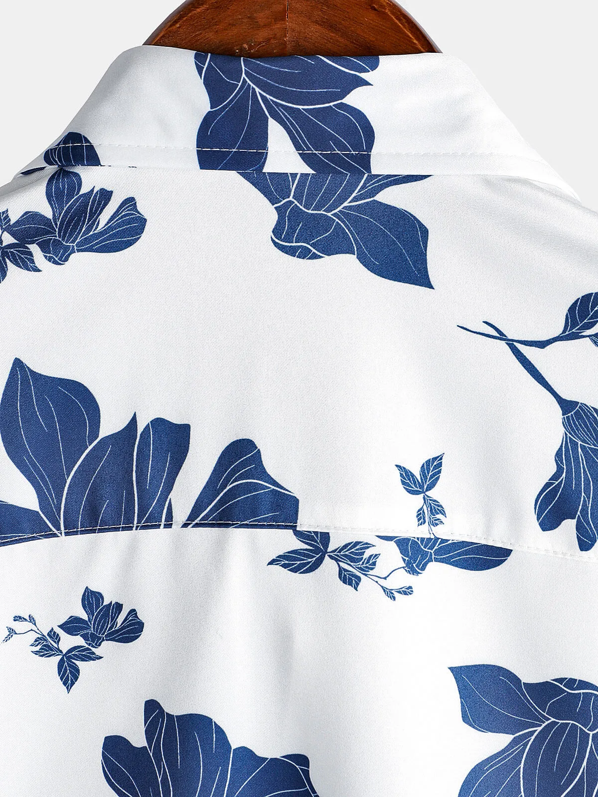 Men's Summer Floral Print Casual Beach Button Up Short Sleeve Shirt