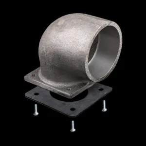 Metal Elbow Adapter for Commercial Central Vacuum Systems
