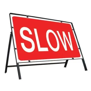 Metal Road Sign Slow