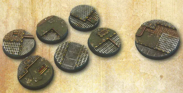 MICRO ART STUDIO  -  Tech Large Base Set 6x 40mm, 1x 50mm