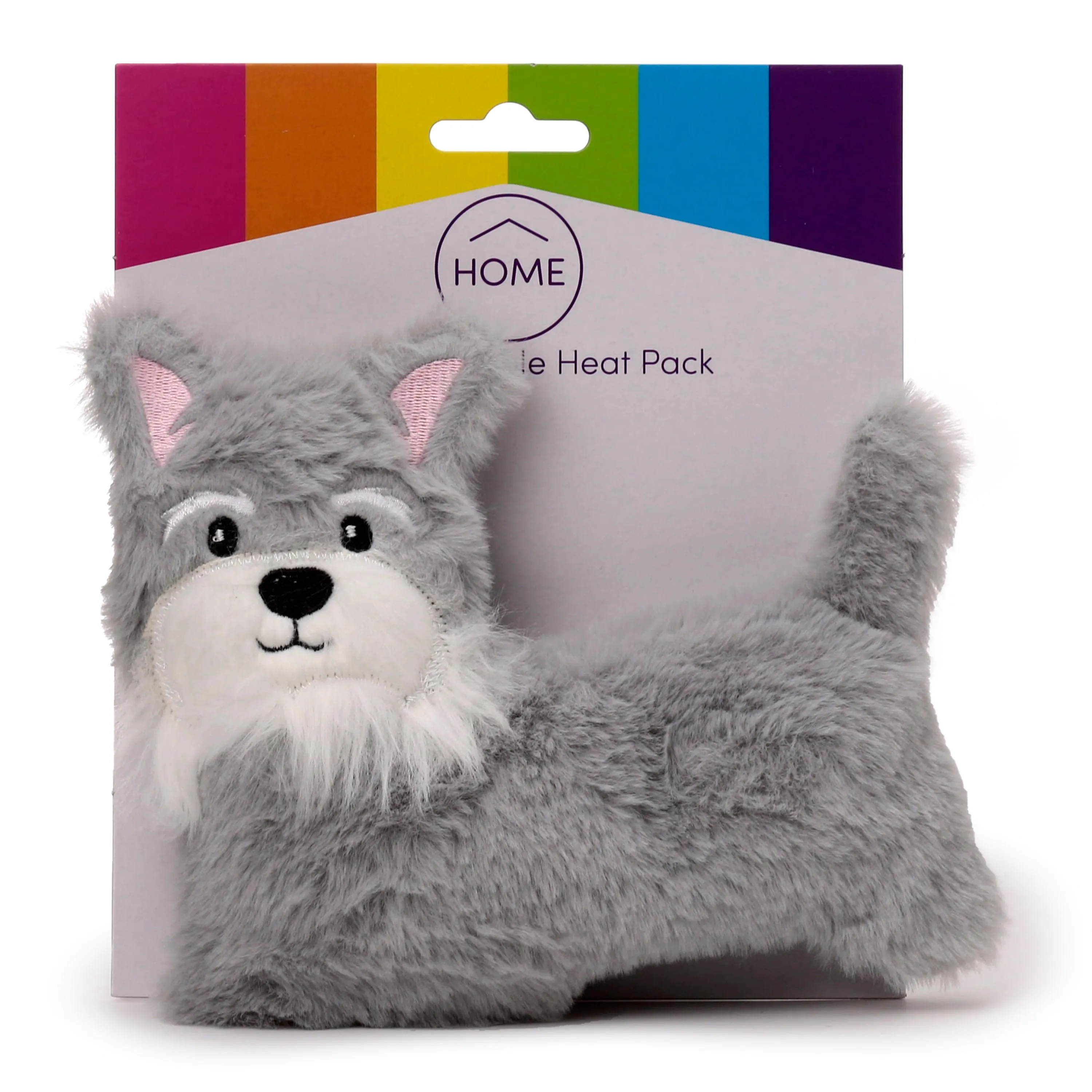 Microwavable Plush Wheat and Lavender Heat Pack - Schnauzer Dog