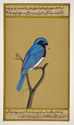 Miniature Painting 'Blue Bird'