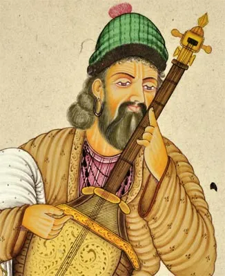 Miniature Painting 'Musician'