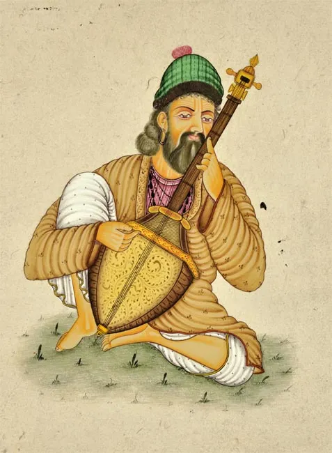 Miniature Painting 'Musician'