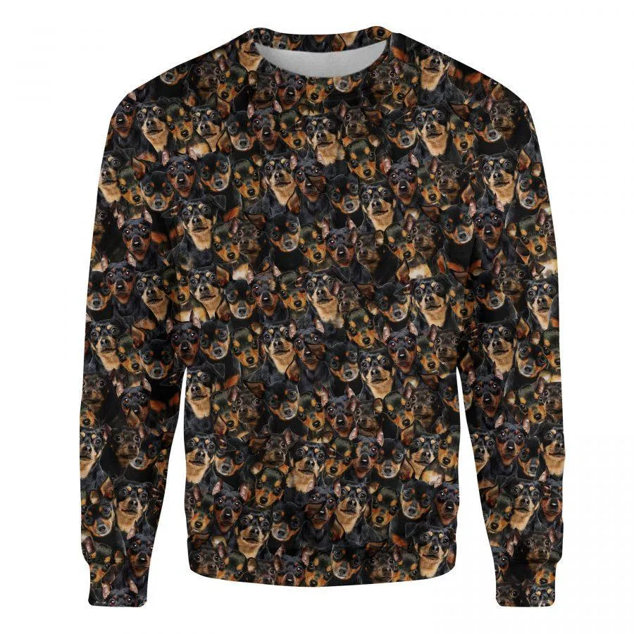 Miniature Pinscher - Full Face - Premium Sweatshirt