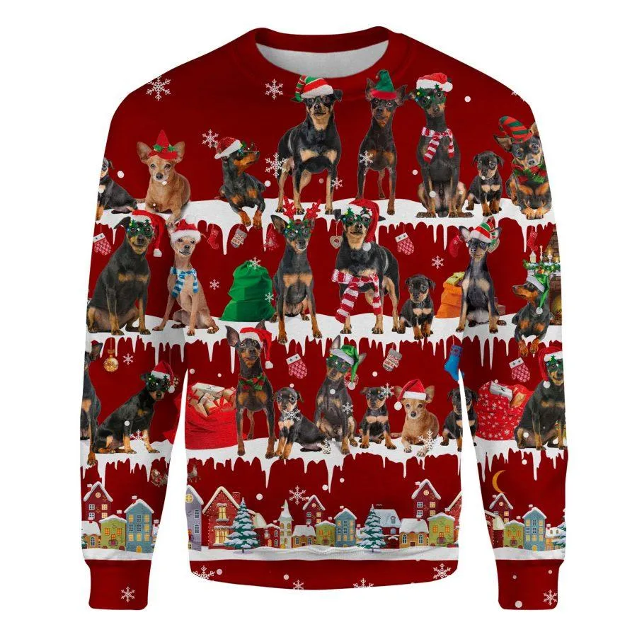Miniature Pinscher - Snow Christmas - Premium Sweatshirt