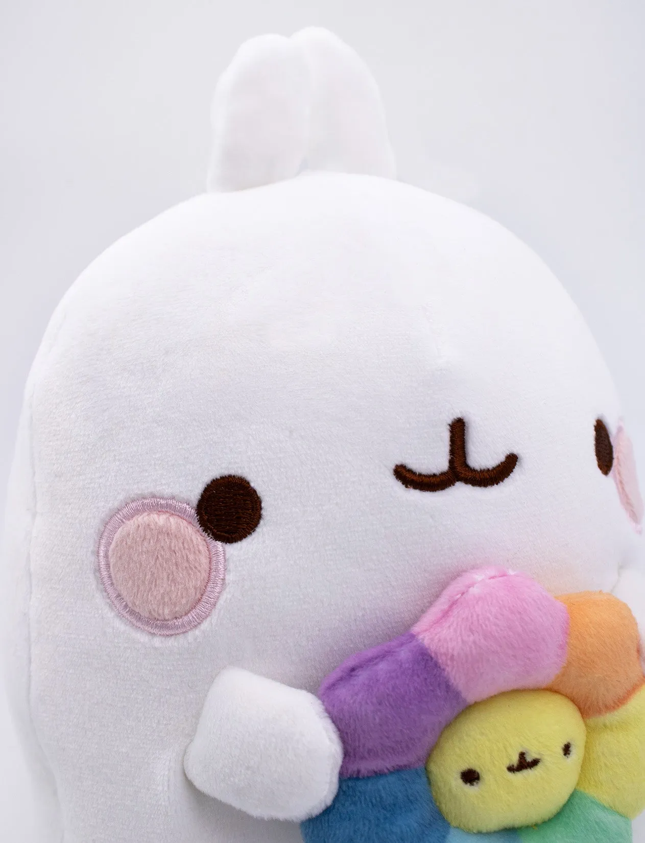 Molang Plush Rainbow Flower 24cm