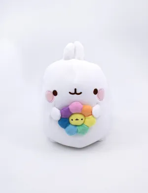 Molang Plush Rainbow Flower 24cm
