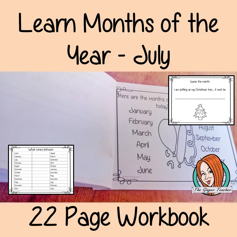 Months of the Year Pre-School Activities - July