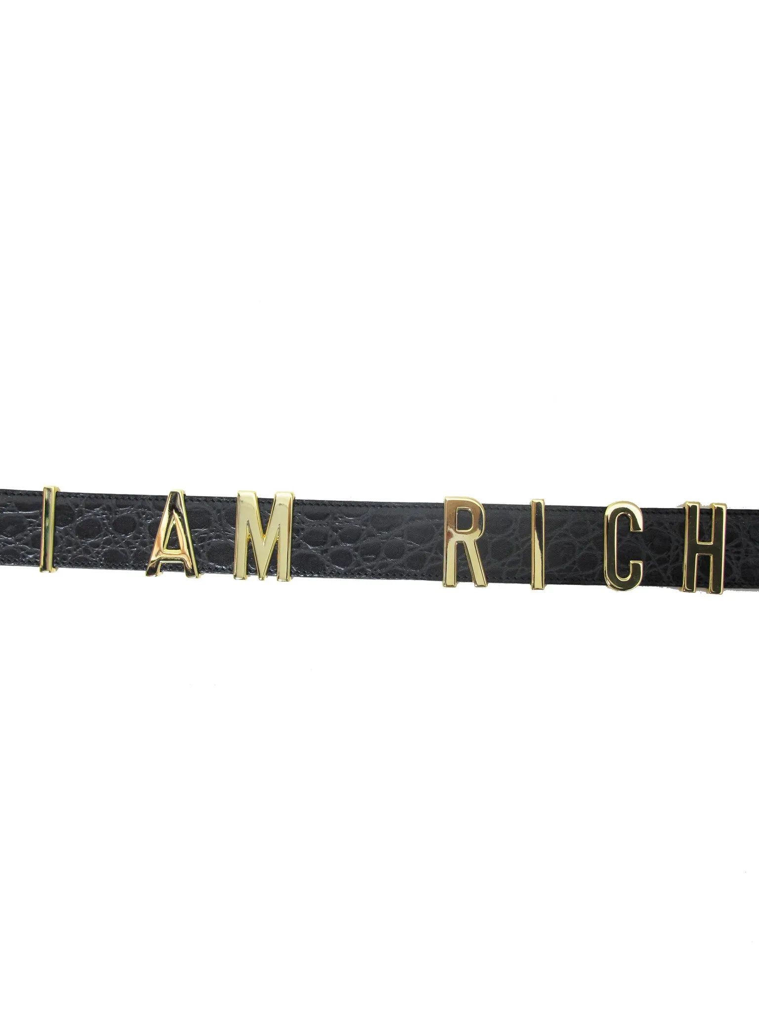 MOSCHINO "I AM RICH" BELT