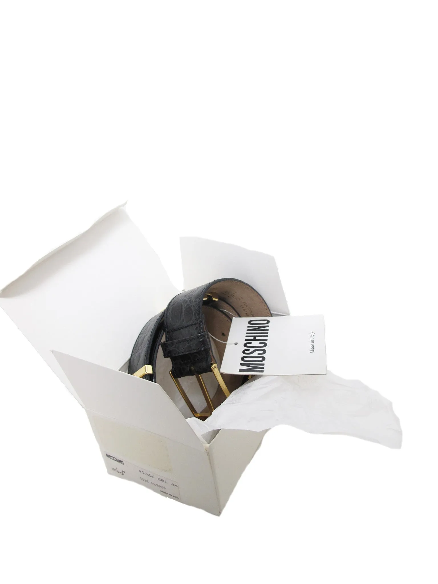 MOSCHINO "I AM RICH" BELT