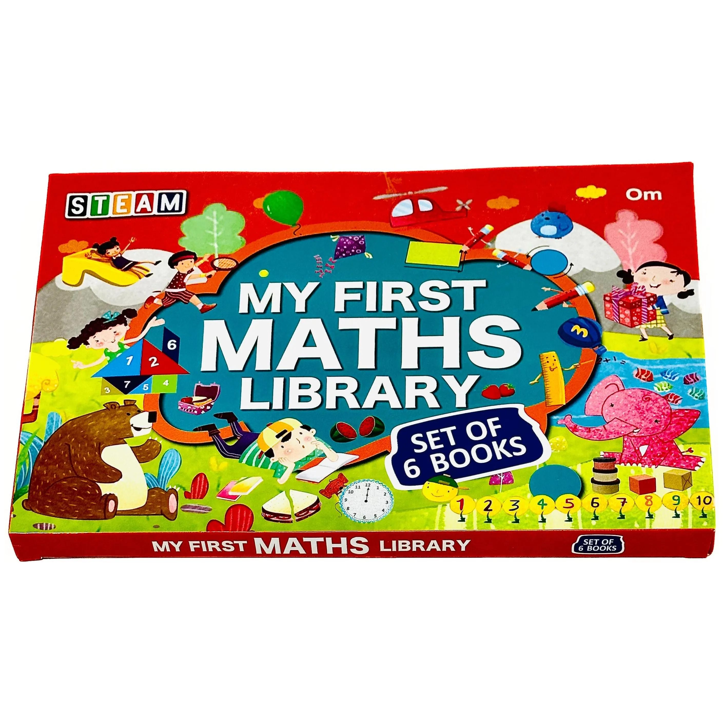 My First MATHS Library set of 6 Book Collection Set by Shweta Sinha [ Level 1 - 3 ]