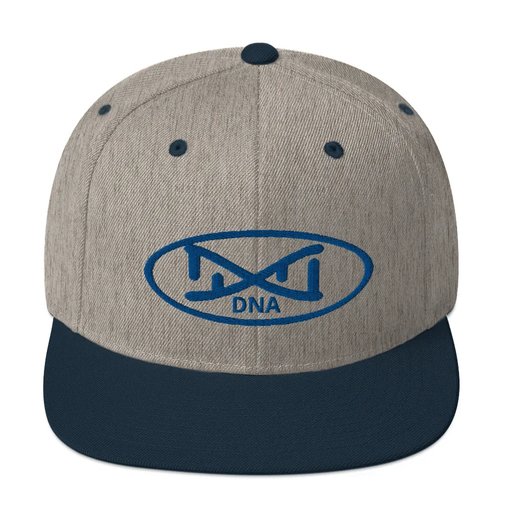 New DNA Brand Royal Blue Snapback Hat