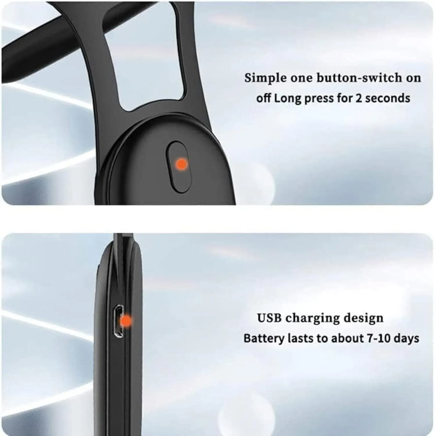 NEW Invisible Smart Posture Corrector, Intelligent Sensor Posture Improvement Invisible Smart Posture Corrector, Help You to Improve Your Posture, Orange!