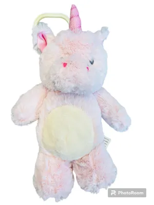 New Kellybaby Kellytoy Pink Baby Unicorn Stuffed Plush Rattle Hanging Toy