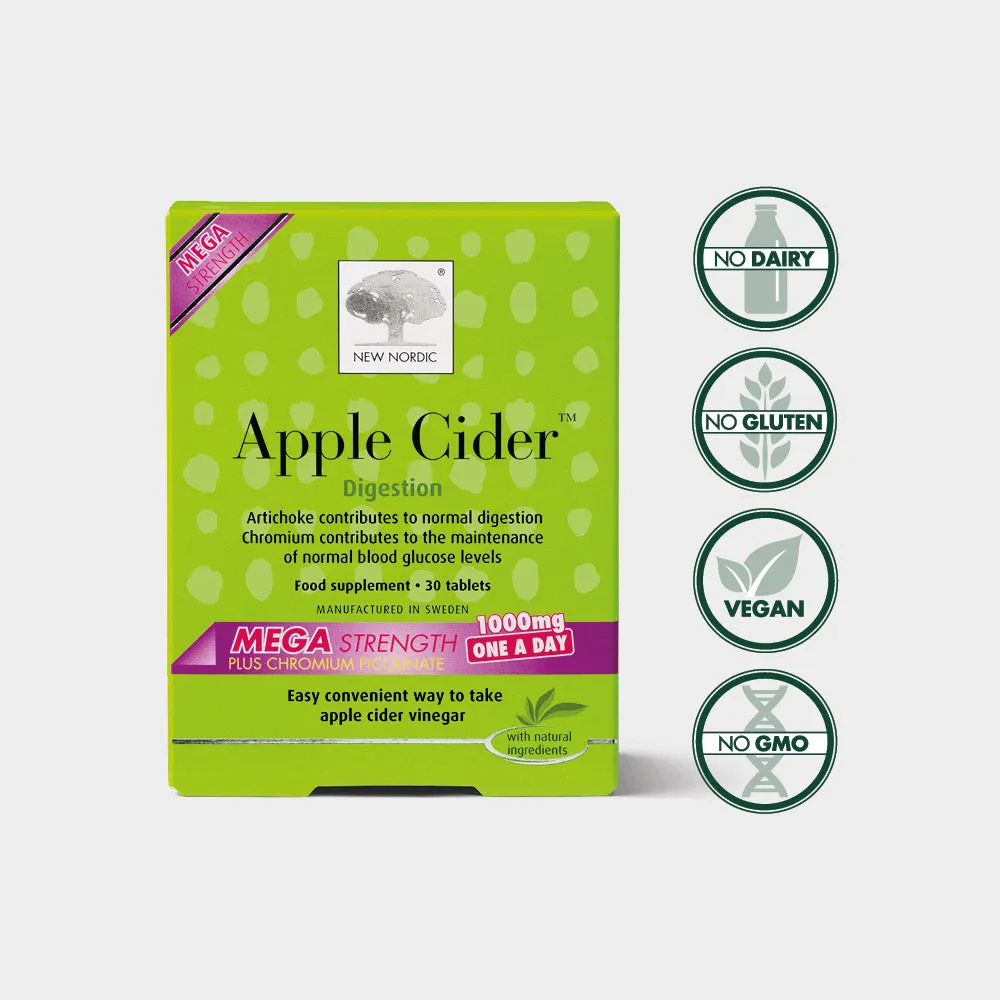 New Nordic Apple Cider Mega Strength 1000mg 30's