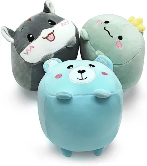 New Plush Toys Set, 3Pcs Stuffed Animals with Dinosaur, Bear and Hamster, 9 inch!