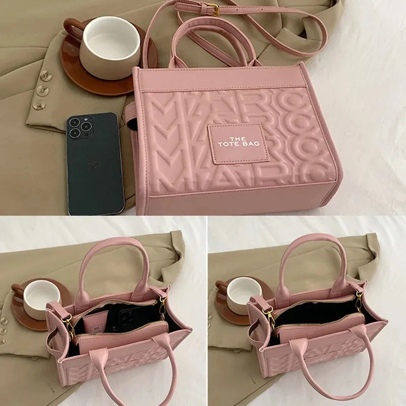New Women's Tote Bag Women Handbags Letter Shoulder Bags Shopper Purses Female PU Crossbody Bags For Women Clutch Handbag