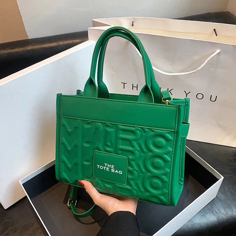New Women's Tote Bag Women Handbags Letter Shoulder Bags Shopper Purses Female PU Crossbody Bags For Women Clutch Handbag