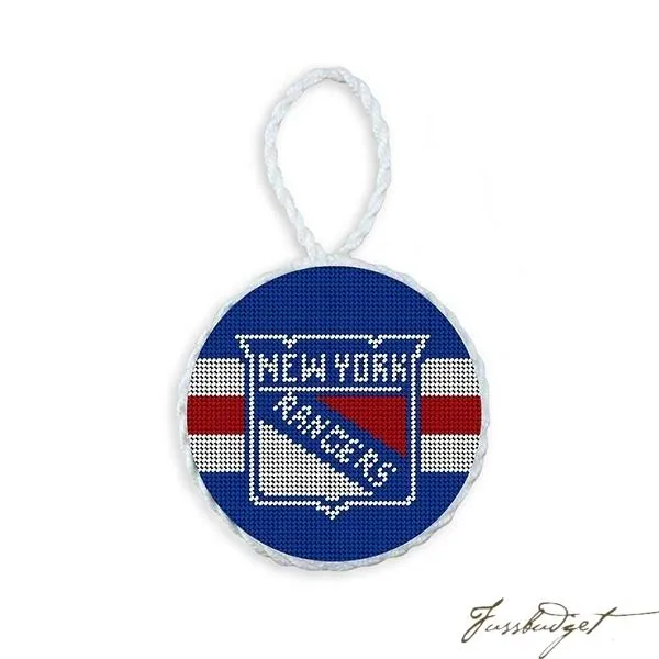 New York Rangers Needlepoint Ornament