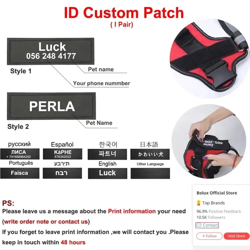 NO PULL Reflective Harness