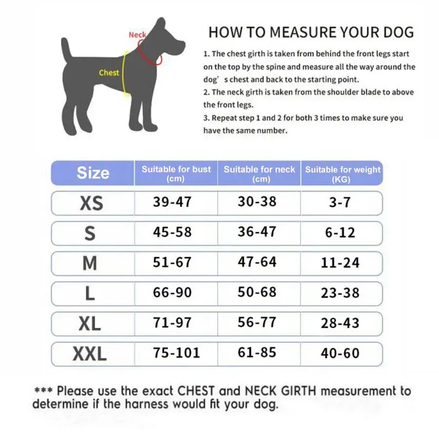 NO PULL Reflective Harness
