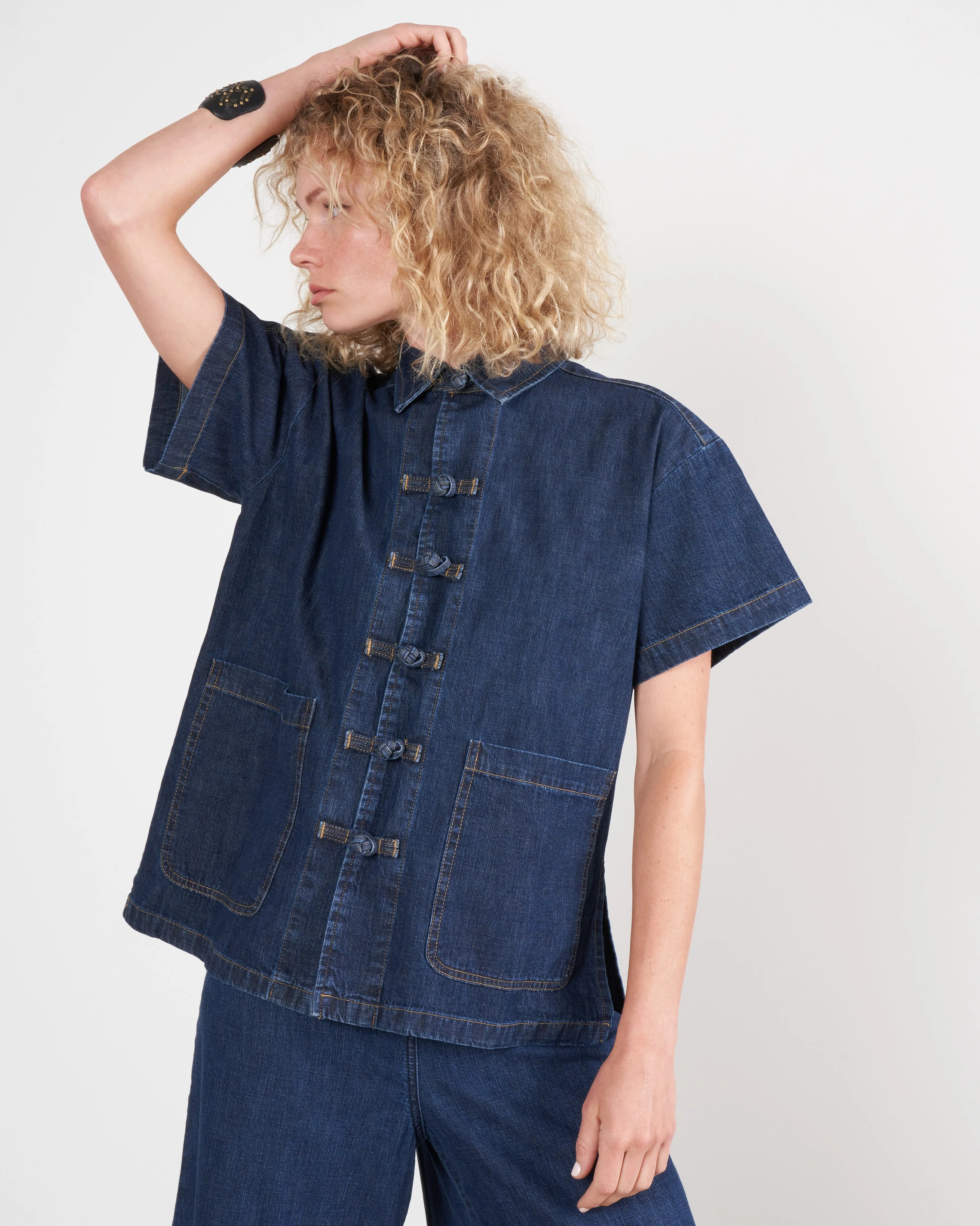 nodum top - dark indigo