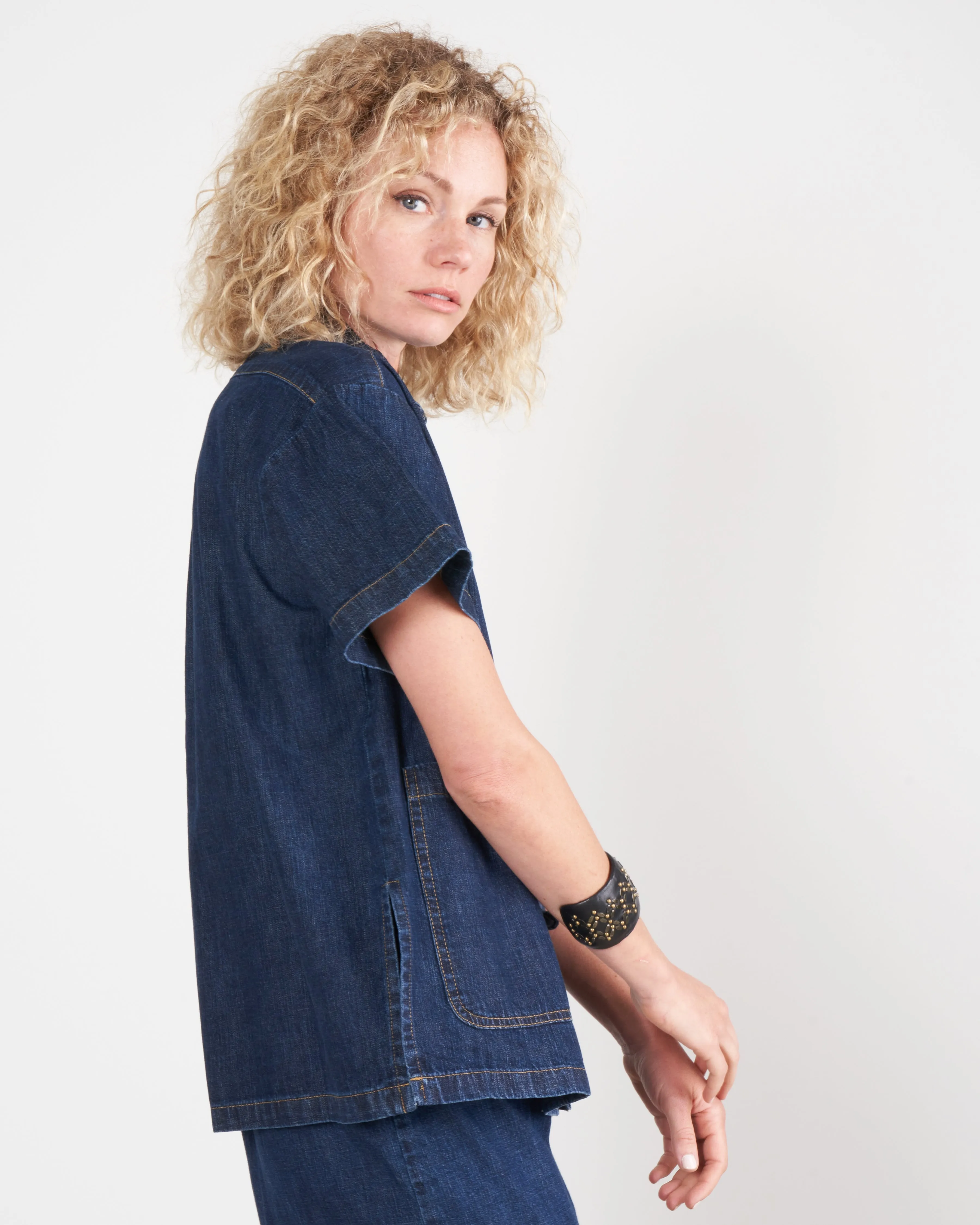 nodum top - dark indigo