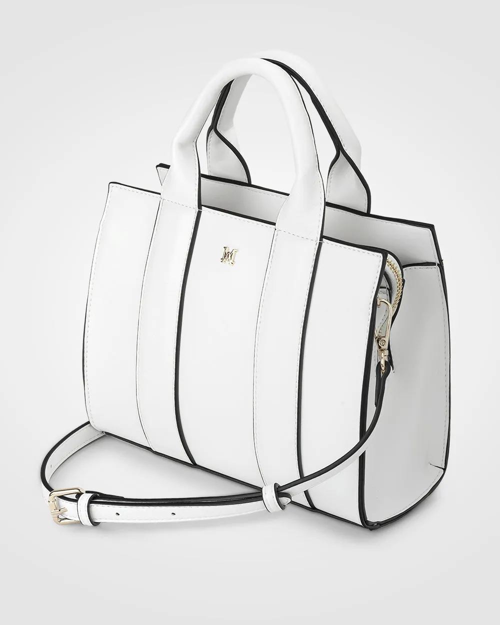 Nova Small Grab Tote With Metallic Stripe Strap