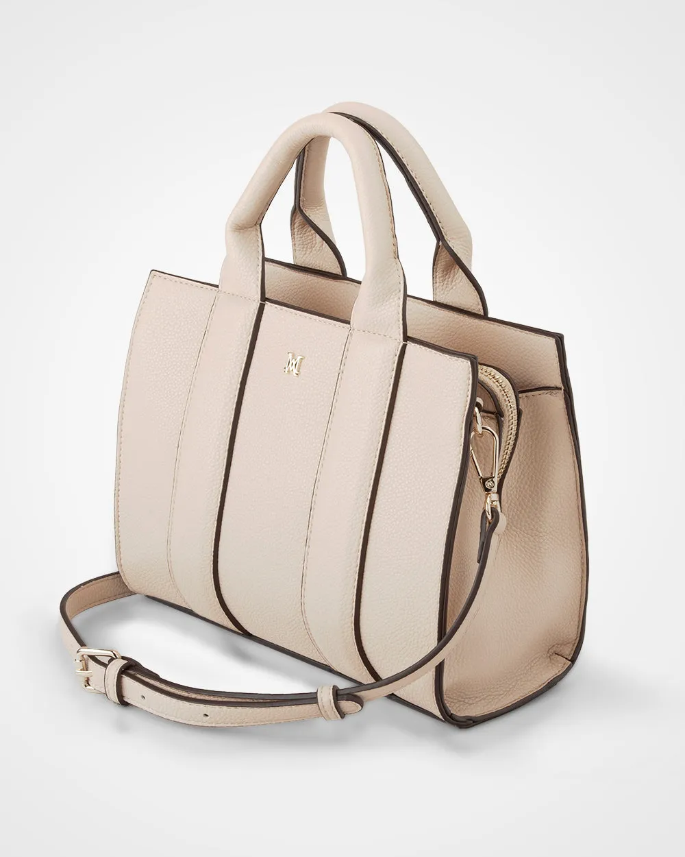 Nova Small Grab Tote With Metallic Stripe Strap