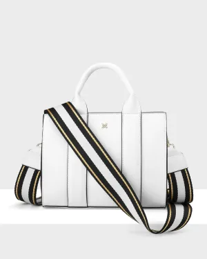 Nova Small Grab Tote With Metallic Stripe Strap