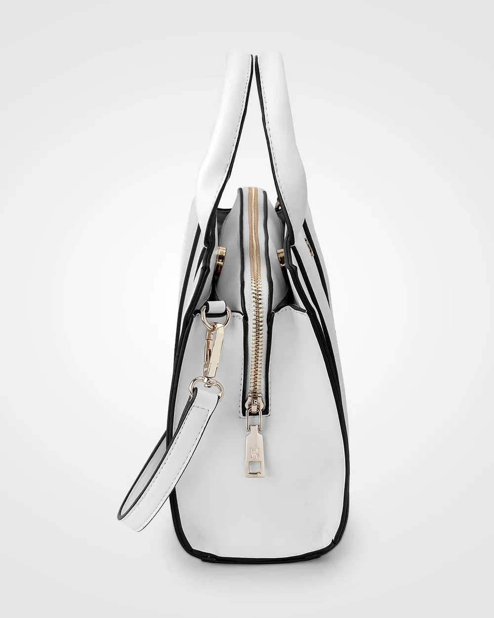 Nova Small Grab Tote With Metallic Stripe Strap