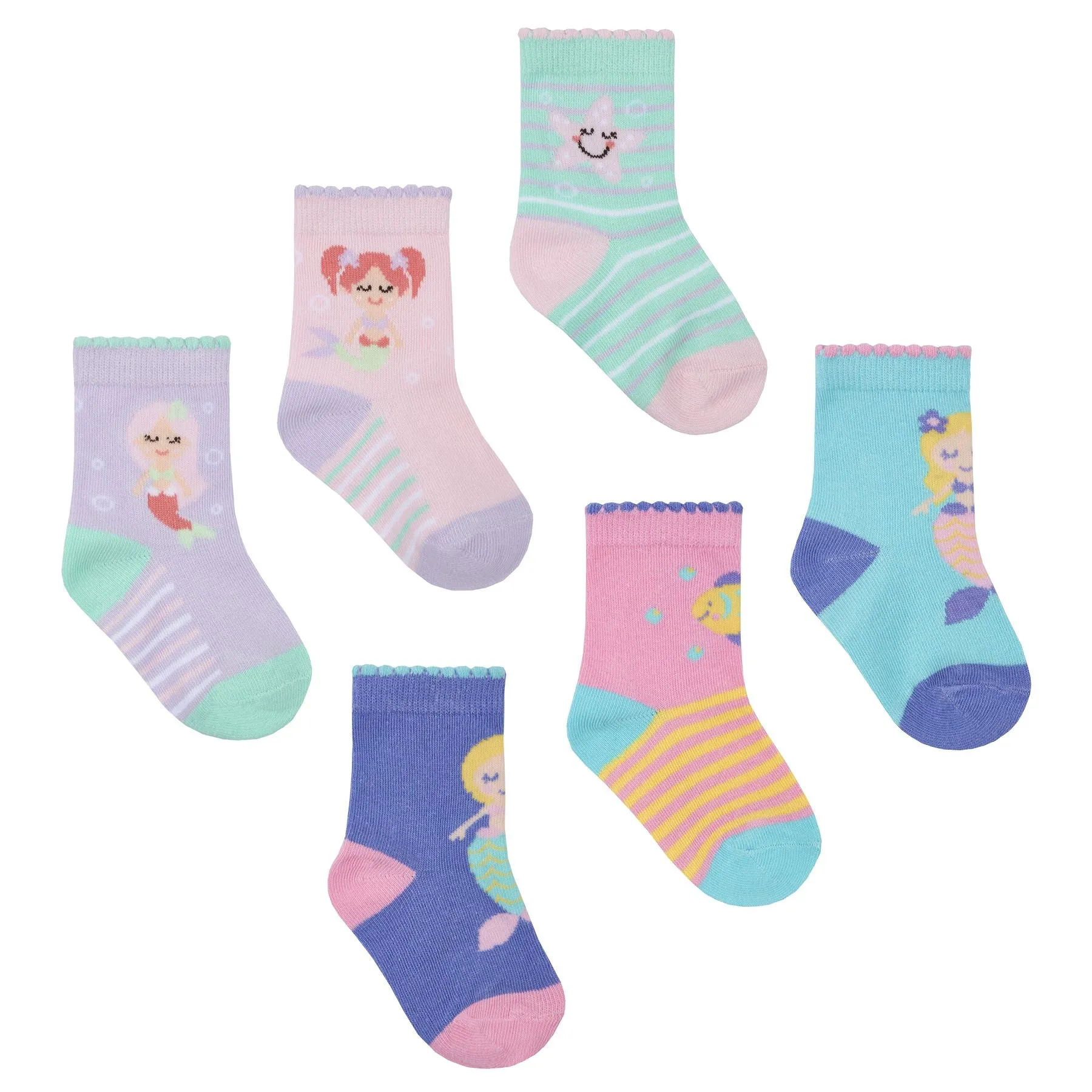 Novelty Sock - 6 Pack - Mermaid