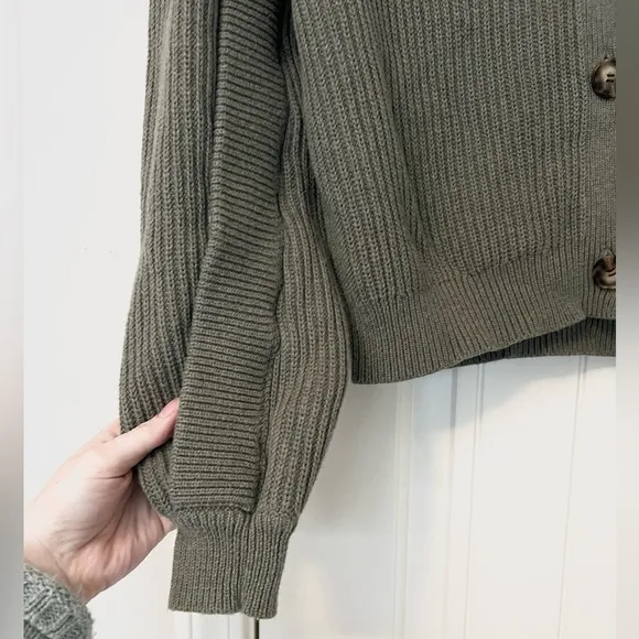 NWOT NAADAM Boxy Button Front Cardigan