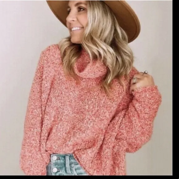NWT! Free People BFF cowl neck sweater XS