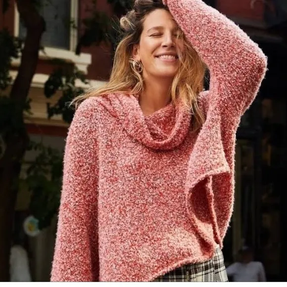 NWT! Free People BFF cowl neck sweater XS
