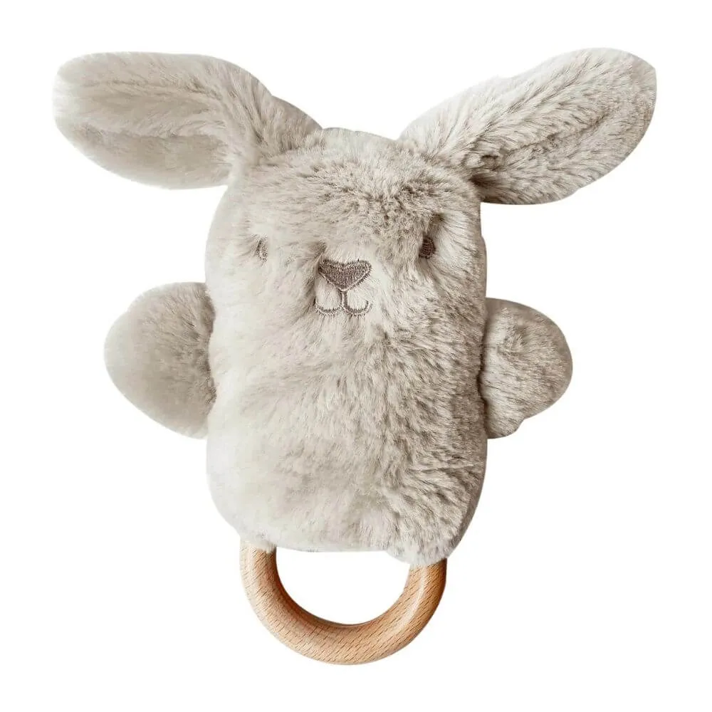 O.B Designs Ziggy Bunny Rattle & Teething Ring
