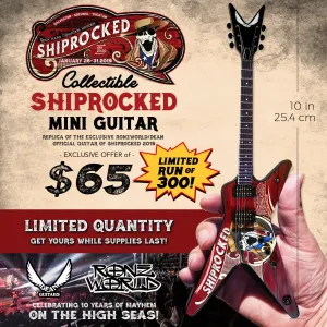 Official ShipRocked Rocket ML Mini Guitar Model