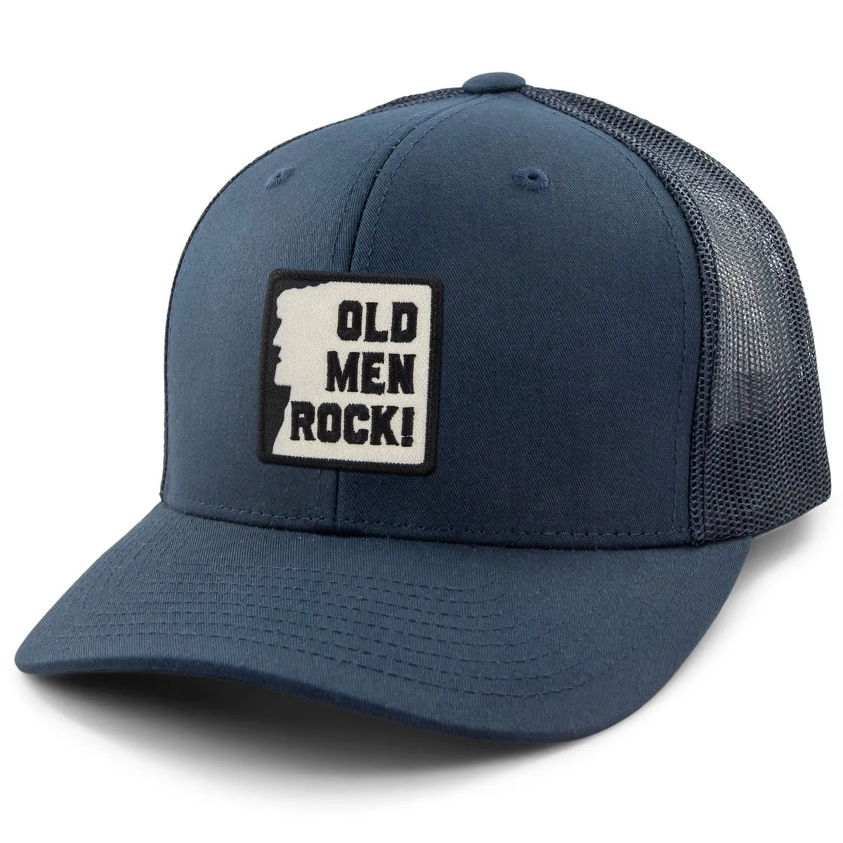 Old Men Rock Patch Classic Snapback Trucker