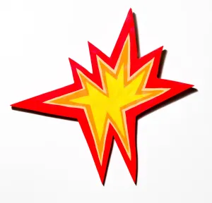 orange & yellow burst