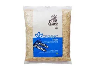 Organic Semi Polished Rice (Pure&Sure)