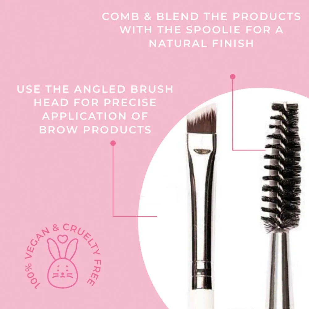 P15 - Brow Spoolie & Angled Brow 2 in 1 Brush