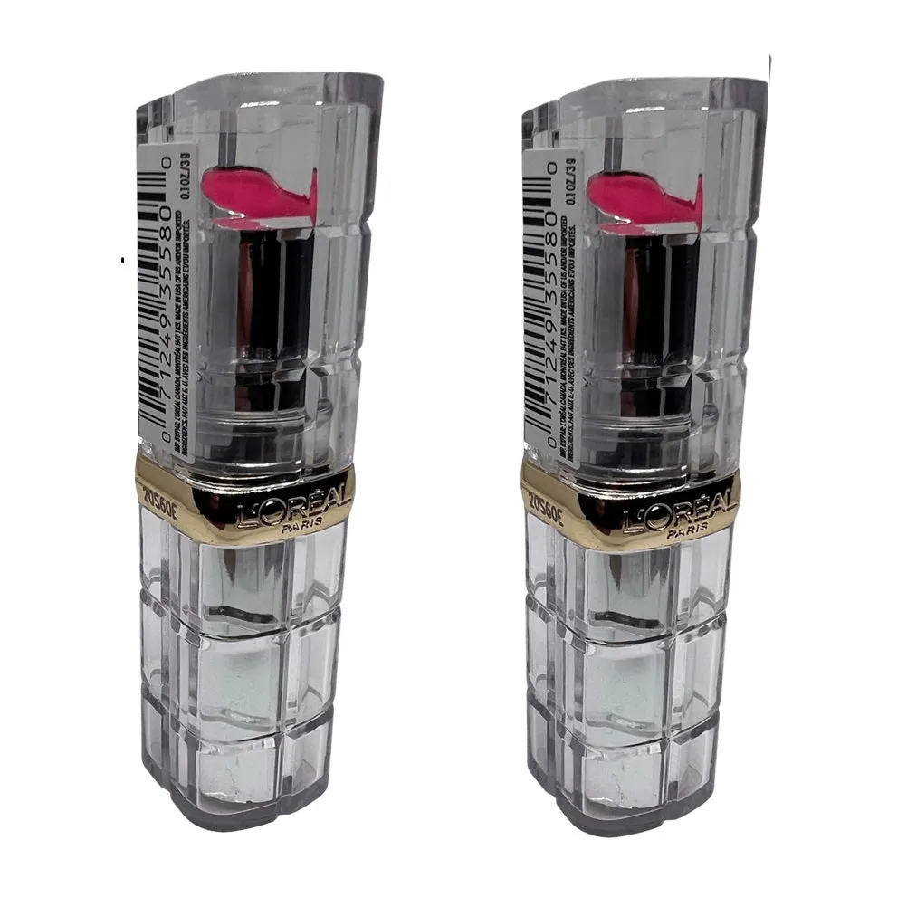 Pack of 2 L'Oreal Paris Colour Riche Shine Lipstick, Laminated Fuchsia # 922